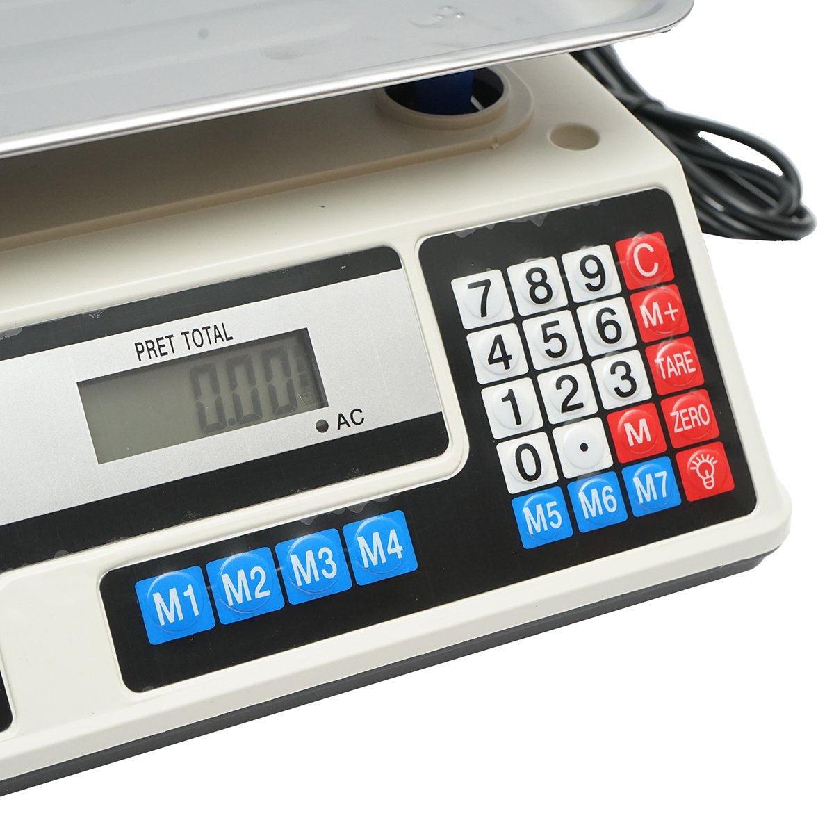 Cantar electronic cu ecran LCD, capacitate 40 Kg cu baterie 4V Breckner Germany